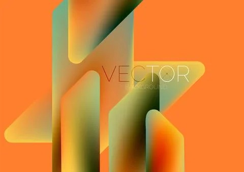 Tech minimal geometric wallpaper. Creative abstract background. Vector Illustrazione stock