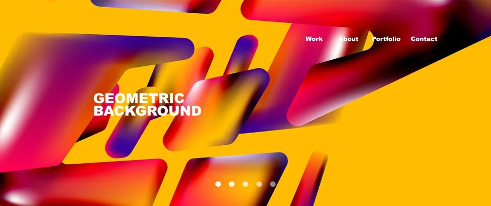 Tech minimal geometric wallpaper. Creative abstract background. Vector Illustrazione stock