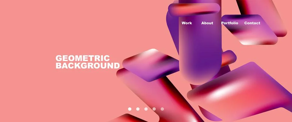 Tech minimal geometric wallpaper. Creative abstract background. Vector Stock Illustration