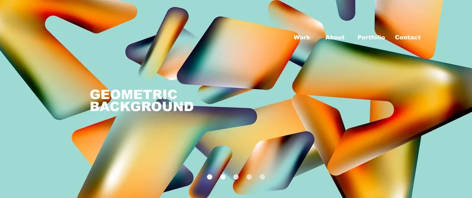 Tech minimal geometric wallpaper. Creative abstract background. Vector Illustrazione stock