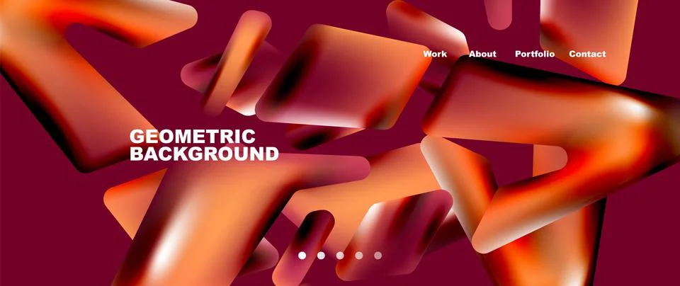 Tech minimal geometric wallpaper. Creative abstract background. Vector Illustrazione stock