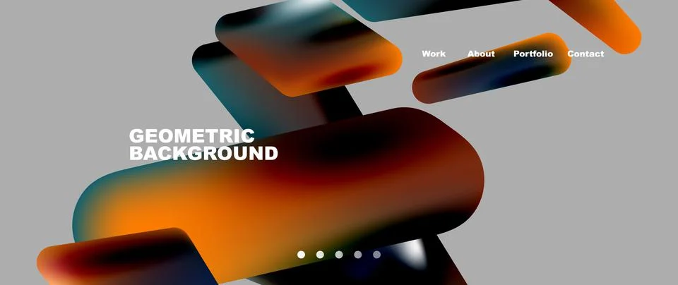 Tech minimal geometric wallpaper. Creative abstract background. Vector Illustrazione stock