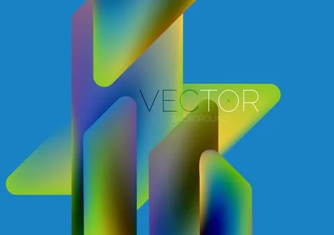 Tech minimal geometric wallpaper. Creative abstract background. Vector Stock Illustration