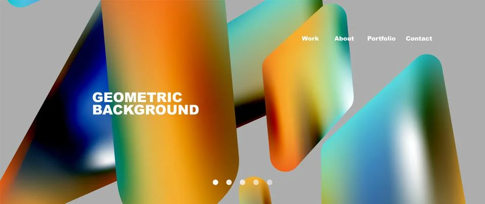 Tech minimal geometric wallpaper. Creative abstract background. Vector Illustrazione stock