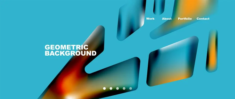 Tech minimal geometric wallpaper. Creative abstract background. Vector Stock Illustration