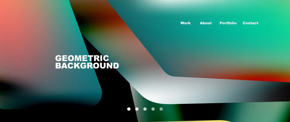 Tech minimal geometric wallpaper. Creative abstract background. Vector Illustrazione stock