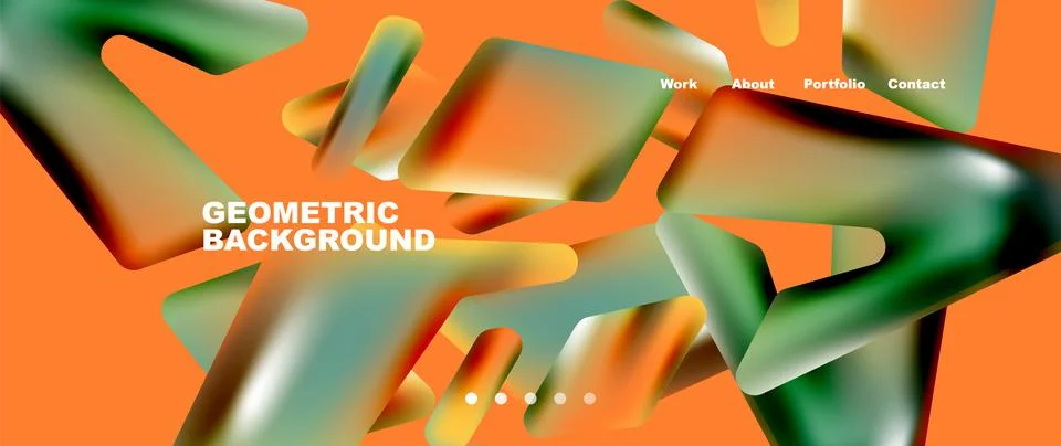 Tech minimal geometric wallpaper. Creative abstract background. Vector Illustrazione stock