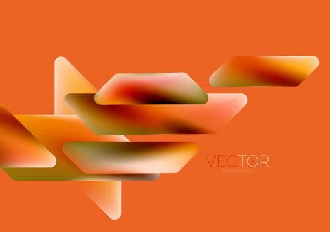 Tech minimal geometric wallpaper. Creative abstract background. Vector Stock Illustration