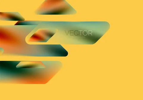 Tech minimal geometric wallpaper. Creative abstract background. Vector Illustrazione stock