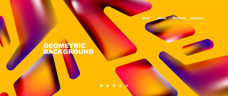 Tech minimal geometric wallpaper. Creative abstract background. Vector Stock Illustration