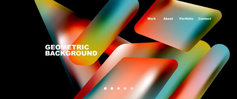 Tech minimal geometric wallpaper. Creative abstract background. Vector Stock Illustration