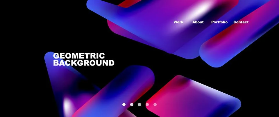 Tech minimal geometric wallpaper. Creative abstract background. Vector Illustrazione stock