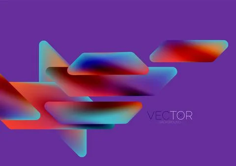 Tech minimal geometric wallpaper. Creative abstract background. Vector Stock Illustration