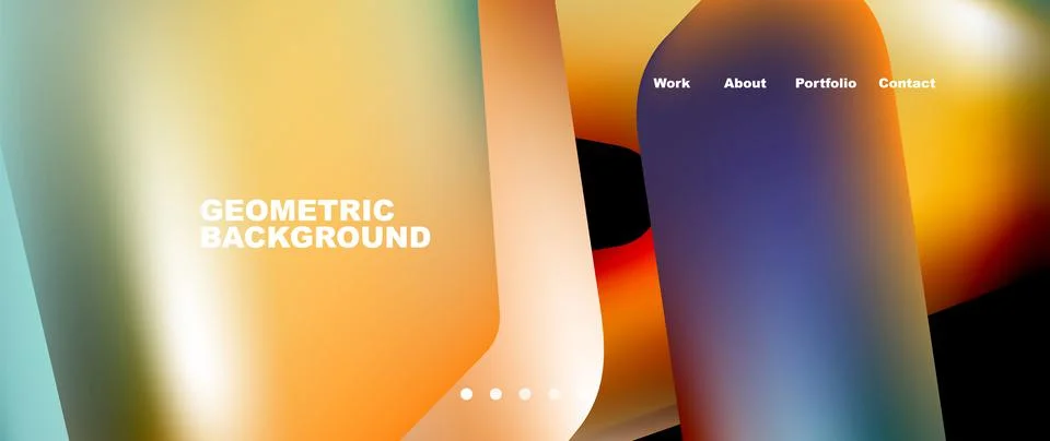 Tech minimal geometric wallpaper. Creative abstract background. Vector Illustrazione stock