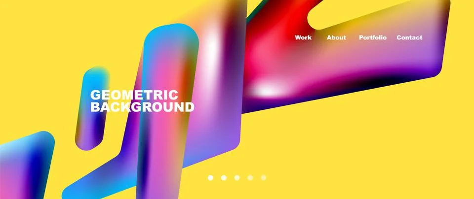 Tech minimal geometric wallpaper. Creative abstract background. Vector Illustrazione stock