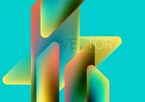 Tech minimal geometric wallpaper. Creative abstract background. Vector 스톡 일러스트