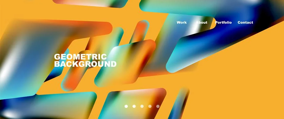 Tech minimal geometric wallpaper. Creative abstract background. Vector Illustrazione stock
