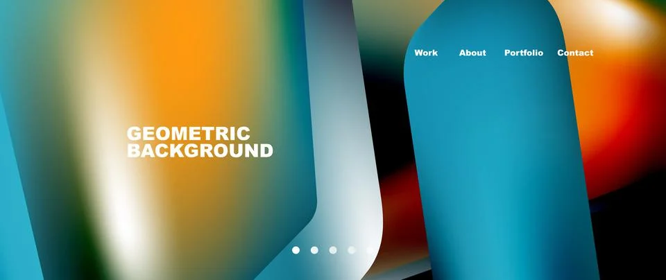 Tech minimal geometric wallpaper. Creative abstract background. Vector Illustrazione stock