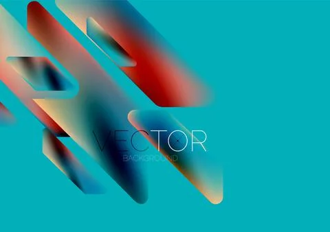 Tech minimal geometric wallpaper. Creative abstract background. Vector Stock Illustration