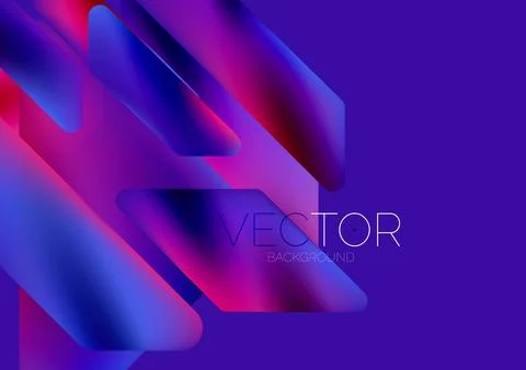 Tech minimal geometric wallpaper. Creative abstract background. Vector Illustrazione stock