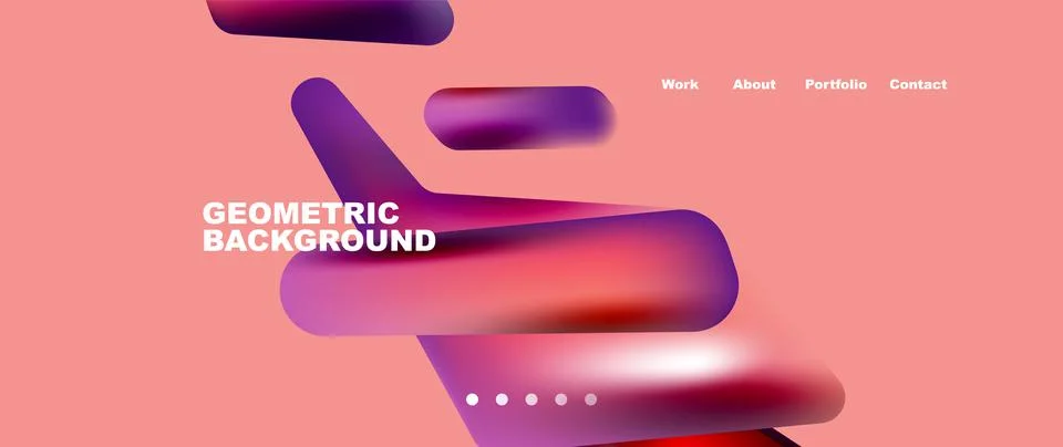 Tech minimal geometric wallpaper. Creative abstract background. Vector Illustrazione stock