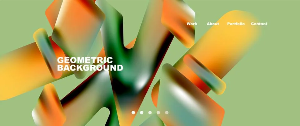 Tech minimal geometric wallpaper. Creative abstract background. Vector Illustrazione stock