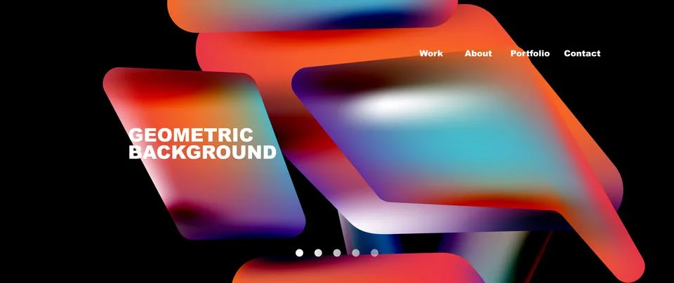 Tech minimal geometric wallpaper. Creative abstract background. Vector Illustrazione stock