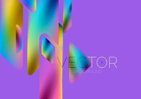 Tech minimal geometric wallpaper. Creative abstract background. Vector Stock Illustration