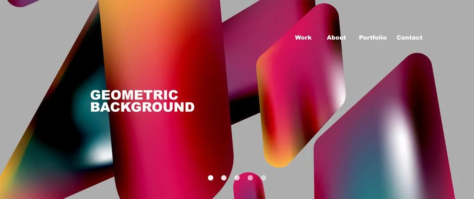 Tech minimal geometric wallpaper. Creative abstract background. Vector Illustrazione stock