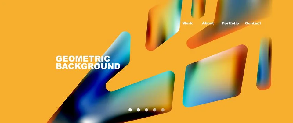 Tech minimal geometric wallpaper. Creative abstract background. Vector 库存插图