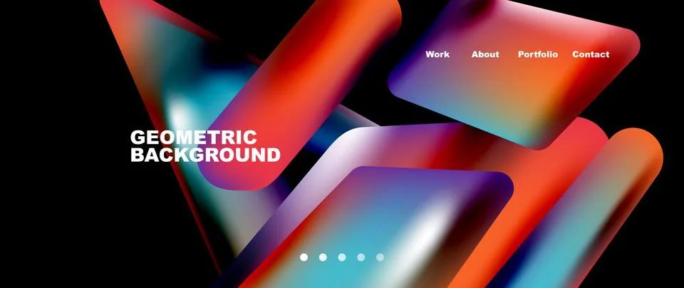 Tech minimal geometric wallpaper. Creative abstract background. Vector Illustrazione stock