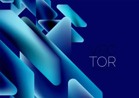 Tech minimal geometric wallpaper. Creative abstract background. Vector Stock Illustration
