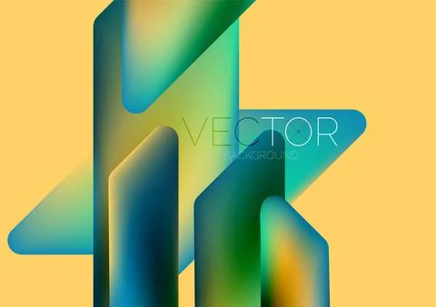 Tech minimal geometric wallpaper. Creative abstract background. Vector Stock Illustration