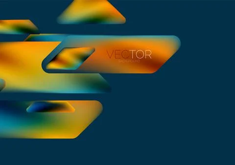 Tech minimal geometric wallpaper. Creative abstract background. Vector Stock Illustration