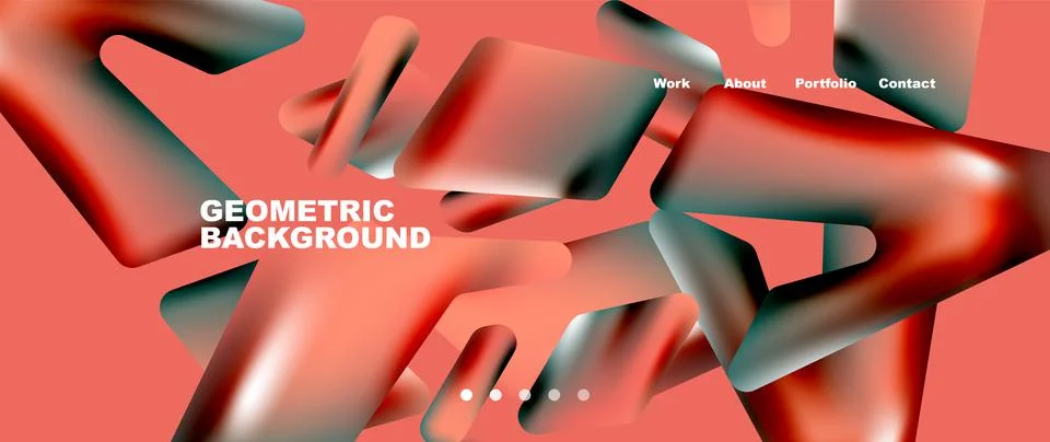 Tech minimal geometric wallpaper. Creative abstract background. Vector Stock Illustration