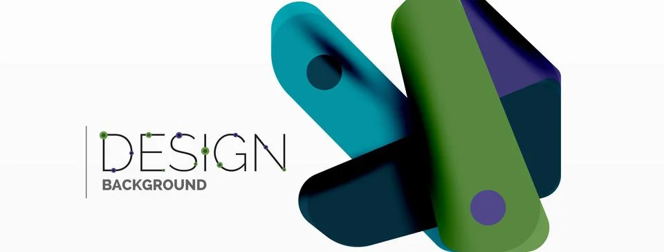 Tech minimal geometric wallpaper. Creative abstract background. Ribbon style イラスト素材