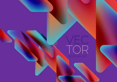 Tech minimal geometric wallpaper. Creative abstract background. Vector Stock Illustration