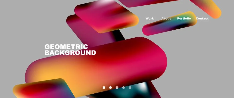 Tech minimal geometric wallpaper. Creative abstract background. Vector Illustrazione stock