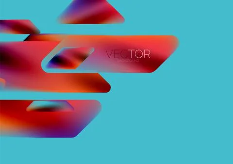 Tech minimal geometric wallpaper. Creative abstract background. Vector Stock Illustration