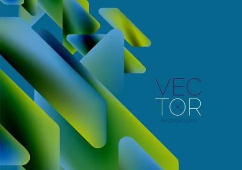 Tech minimal geometric wallpaper. Creative abstract background. Vector Stock Illustration