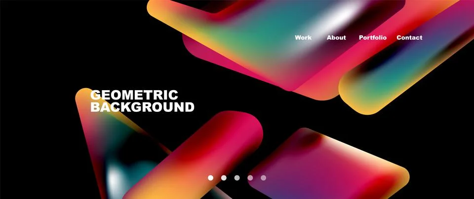 Tech minimal geometric wallpaper. Creative abstract background. Vector Illustrazione stock