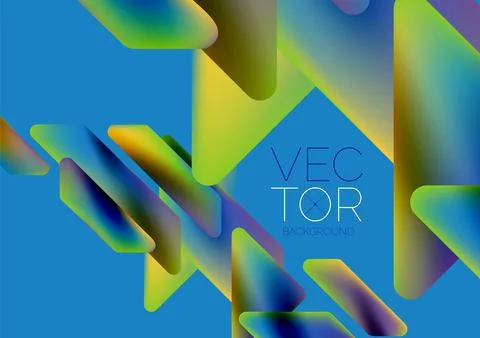 Tech minimal geometric wallpaper. Creative abstract background. Vector Stock Illustration