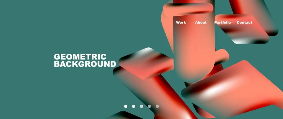 Tech minimal geometric wallpaper. Creative abstract background. Vector Illustrazione stock