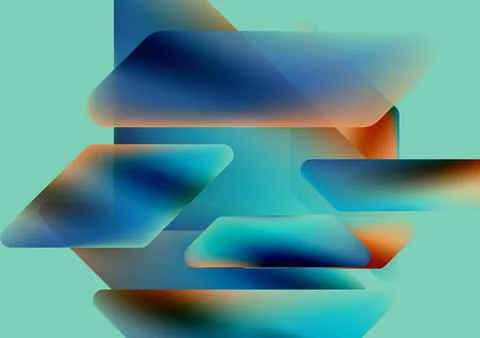 Tech minimal geometric wallpaper. Creative abstract background. Vector Stock Illustration