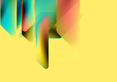 Tech minimal geometric wallpaper. Creative abstract background. Vector Stock Illustration