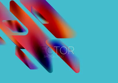 Tech minimal geometric wallpaper. Creative abstract background. Vector Stock Illustration