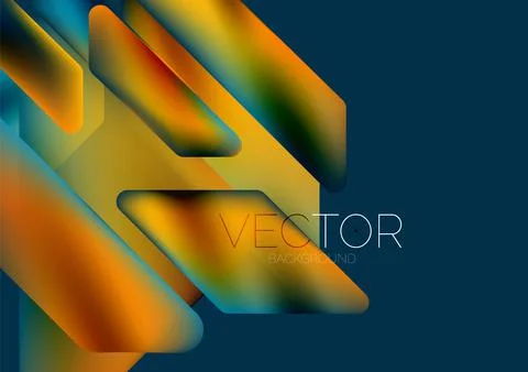 Tech minimal geometric wallpaper. Creative abstract background. Vector Stock Illustration