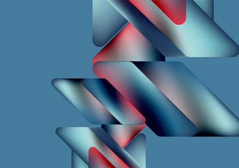 Tech minimal geometric wallpaper. Creative abstract background. Vector Illustrazione stock