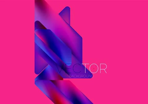 Tech minimal geometric wallpaper. Creative abstract background. Vector Stock Illustration