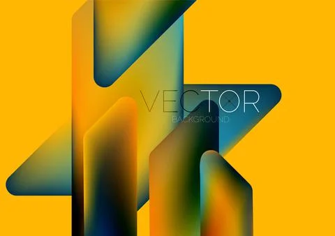 Tech minimal geometric wallpaper. Creative abstract background. Vector Stock Illustration